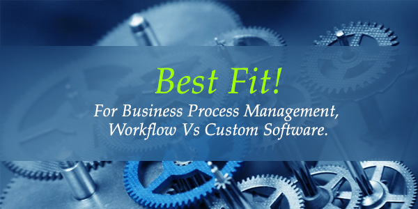 Business Process Management : Workflow Products vs Customised Software
